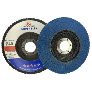 Type 29 115mm/4.5inch Zirconia flap disc 40 grit for Metal Stainless steel Wood and Plastics